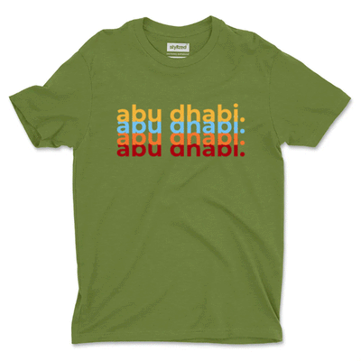 Custom Repeated Name T - shirt - Classic - Military Green / XS - T - Shirt