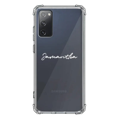 Samsung Galaxy S20 FE 4G 5G / Clear Classic Custom Text, My Name Phone Case - Samsung S Series - Stylizedd.com