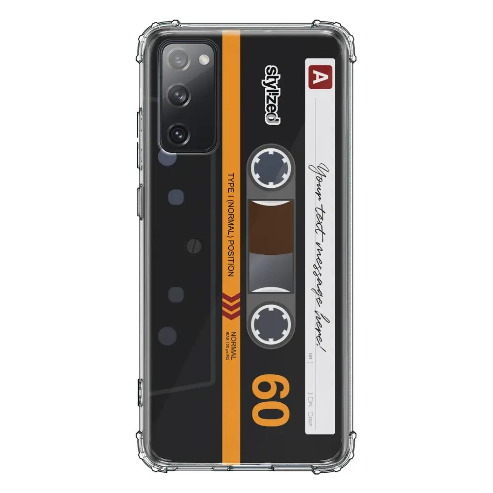 Samsung Galaxy S20 FE 4G 5G / Clear Classic Phone Case Custom Retro Cassette Tape Phone Case - Samsung S Series - Stylizedd