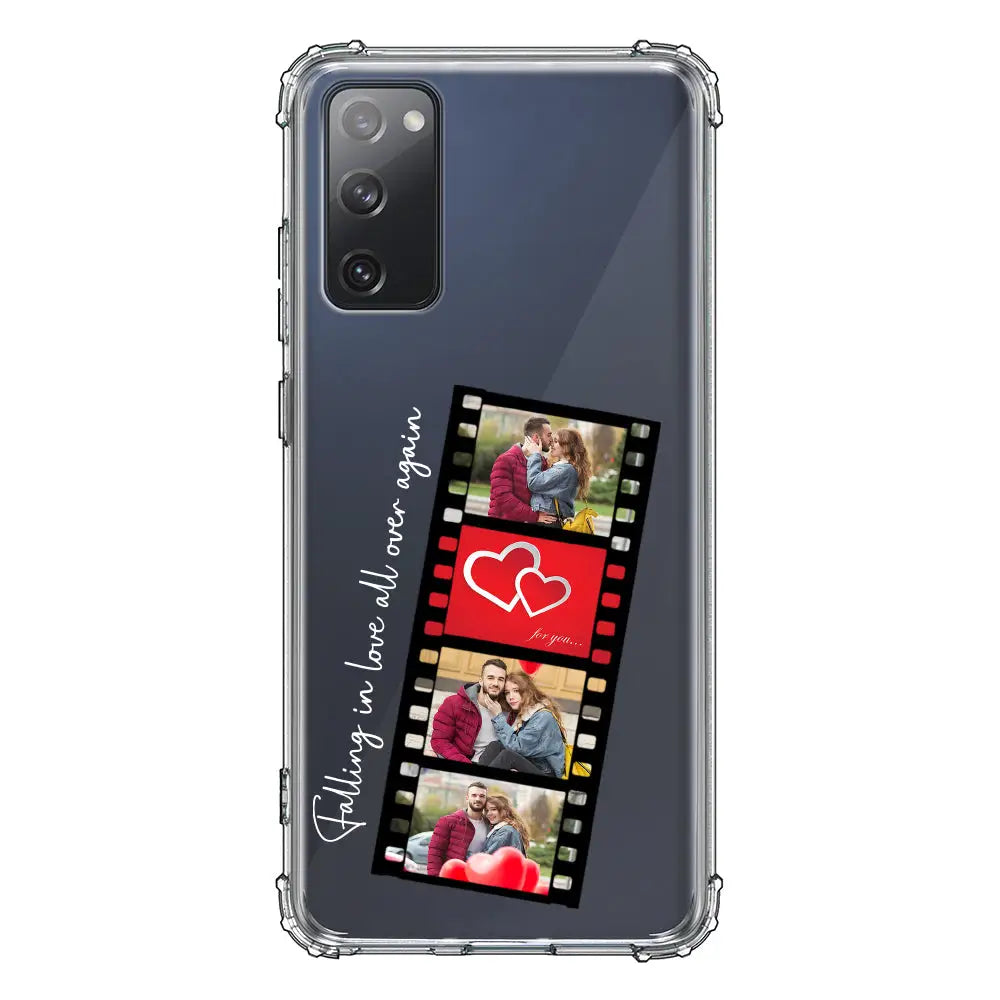 Samsung Galaxy S20 FE 4G 5G / Clear Classic Custom Valentine Photo Film Strips, Phone Case - Samsung S Series - Stylizedd.com