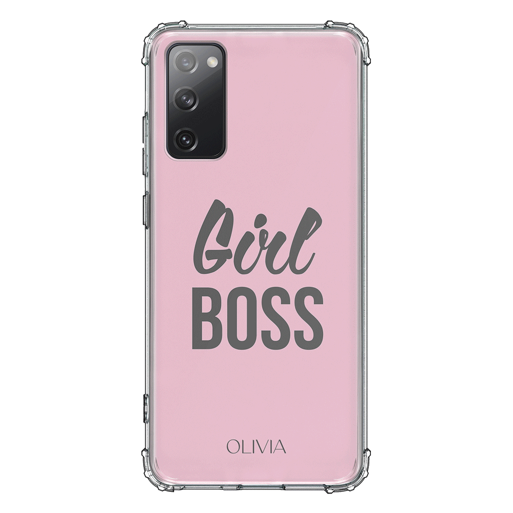 Samsung Galaxy S20 FE 4G 5G / Clear Classic Personalized Name Girl Boss, Phone Case - Samsung S Series - Stylizedd.com