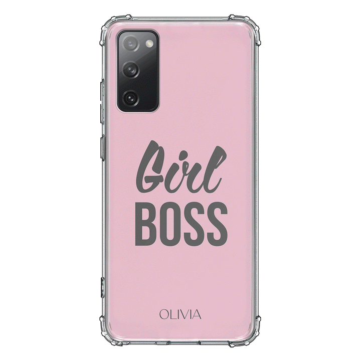Samsung Galaxy S20 FE 4G 5G / Clear Classic Personalized Name Girl Boss, Phone Case - Samsung S Series - Stylizedd.com