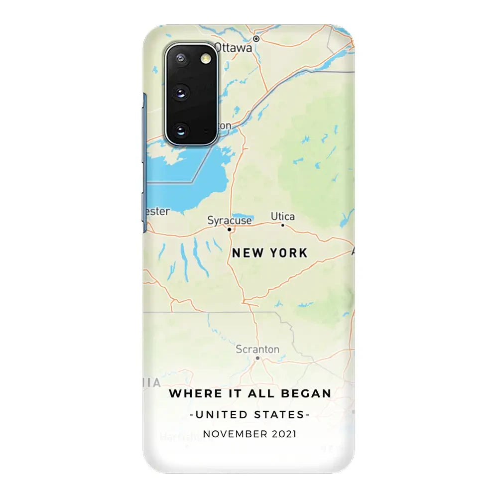 Samsung Galaxy S20 / Snap Classic Personalized map, Phone Case - Samsung S Series - Stylizedd.com