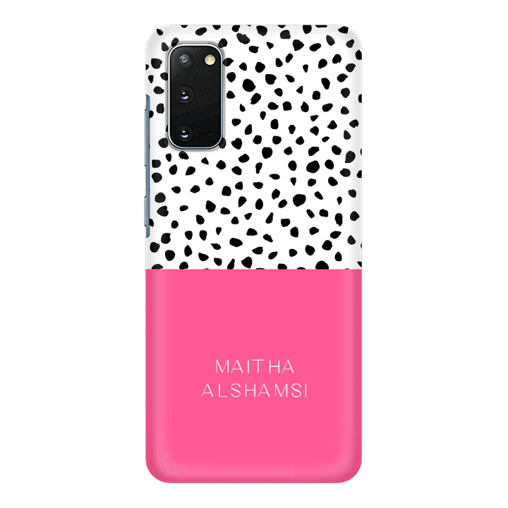 Samsung Galaxy S20 / Snap Classic Personalized Text Colorful Spotted Dotted, Phone Case - Samsung S Series - Stylizedd.com