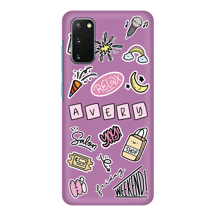 Samsung Galaxy S20 / Snap Classic Personalized Name Cute Weekend Girl Sticker, Phone Case - Samsung S Series - Stylizedd.com