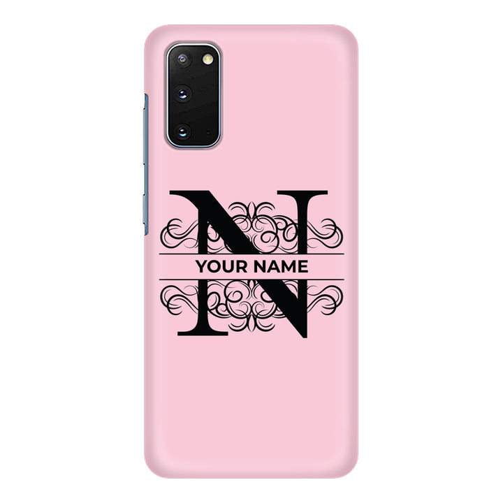 Samsung Galaxy S20 / Snap Classic Split Floral Initial Phone Case - Samsung S Series - Stylizedd.com