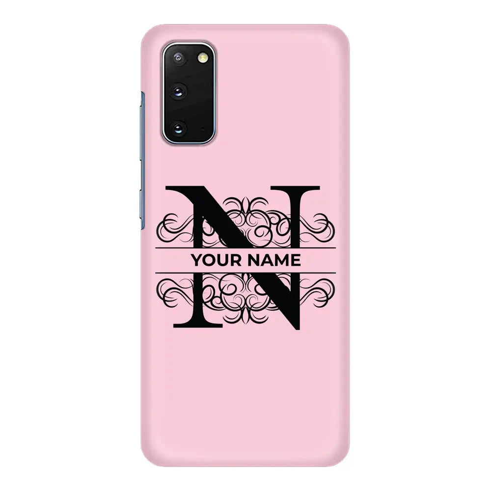 Samsung Galaxy S20 / Snap Classic Phone Case Split Floral Initial Phone Case - Samsung S Series - Stylizedd