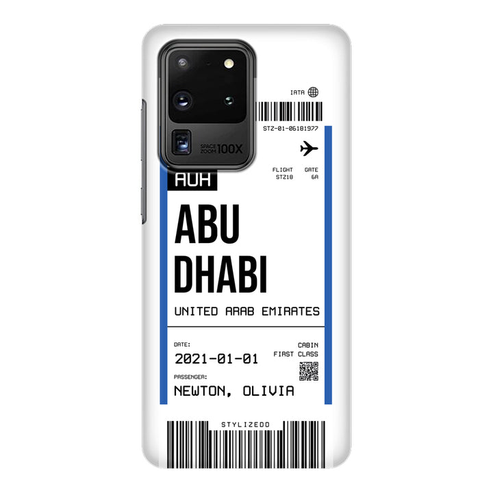 Samsung Galaxy S20 Ultra / Snap Classic Custom Flight Boarding Pass Ticket Phone Case - Samsung S Series - Stylizedd.com