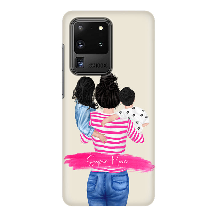 Samsung Galaxy S20 Ultra / Snap Classic Custom Clipart Text Mother Son & Daughter Phone Case - Samsung S Series - Stylizedd.com