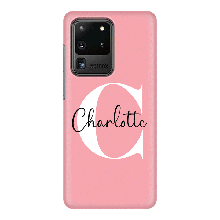 Samsung Galaxy S20 Ultra / Snap Classic Custom Monogram Large Initial Name & Letter, Phone Case - Samsung S Series - Stylizedd.com