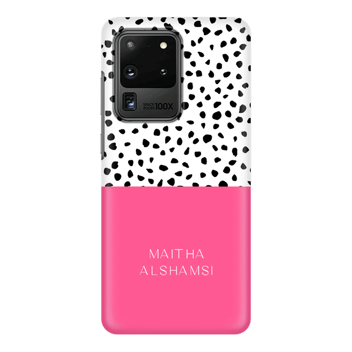 Samsung Galaxy S20 Ultra / Snap Classic Personalized Text Colorful Spotted Dotted, Phone Case - Samsung S Series - Stylizedd.com