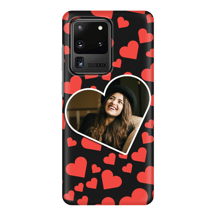 Samsung Galaxy S20 Ultra / Snap Classic Custom Photo Heart shaped, Phone Case - Samsung S Series - Samsung S Series - Stylizedd.com