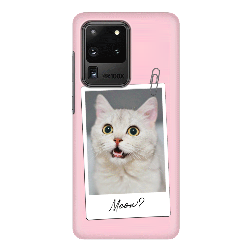 Samsung Galaxy S20 Ultra / Snap Classic Polaroid Photo Pet Cat, Phone Case - Samsung S Series- Stylizedd.com