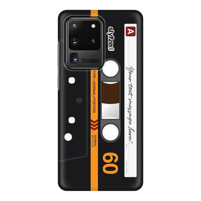 Samsung Galaxy S20 Ultra / Snap Classic Phone Case Custom Retro Cassette Tape Phone Case - Samsung S Series - Stylizedd