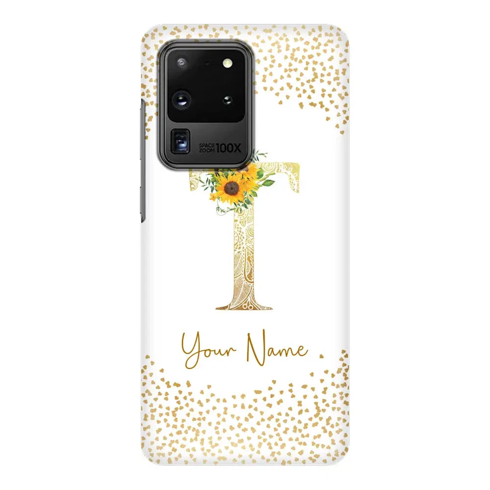 Samsung Galaxy S20 Ultra / Snap Classic Floral Mandala Initial Phone Case - Samsung S Series - Stylizedd.com