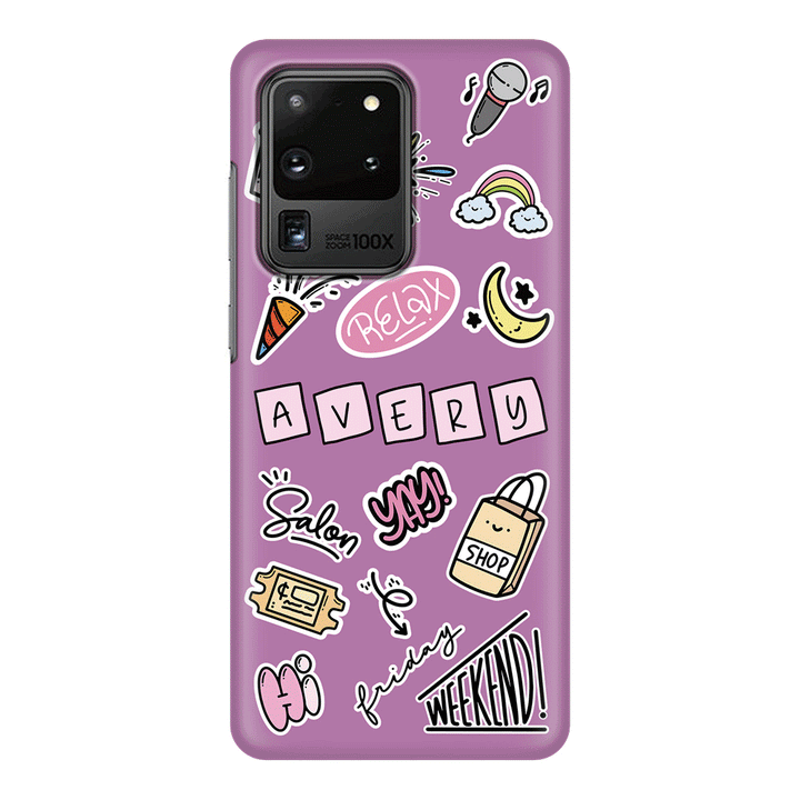 Samsung Galaxy S20 Ultra / Snap Classic Personalized Name Cute Weekend Girl Sticker, Phone Case - Samsung S Series - Stylizedd.com