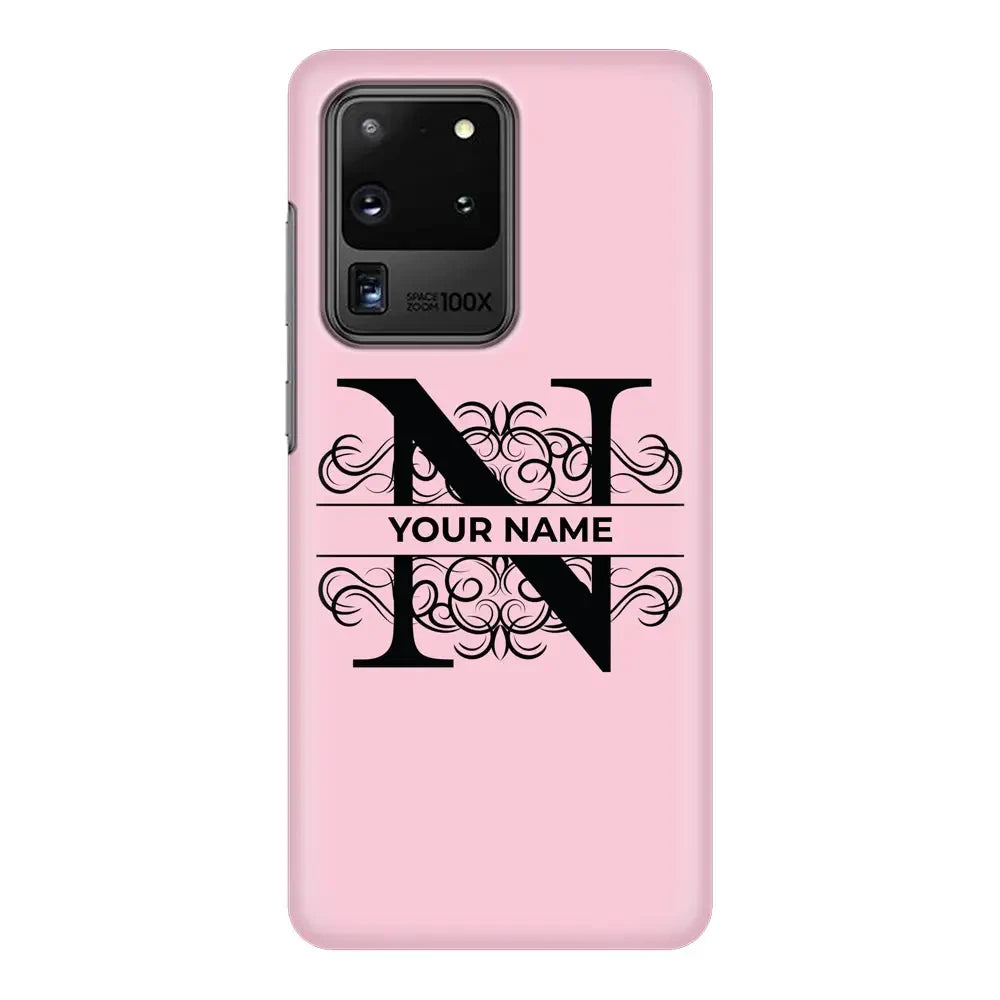 Samsung Galaxy S20 Ultra / Snap Classic Phone Case Split Floral Initial Phone Case - Samsung S Series - Stylizedd