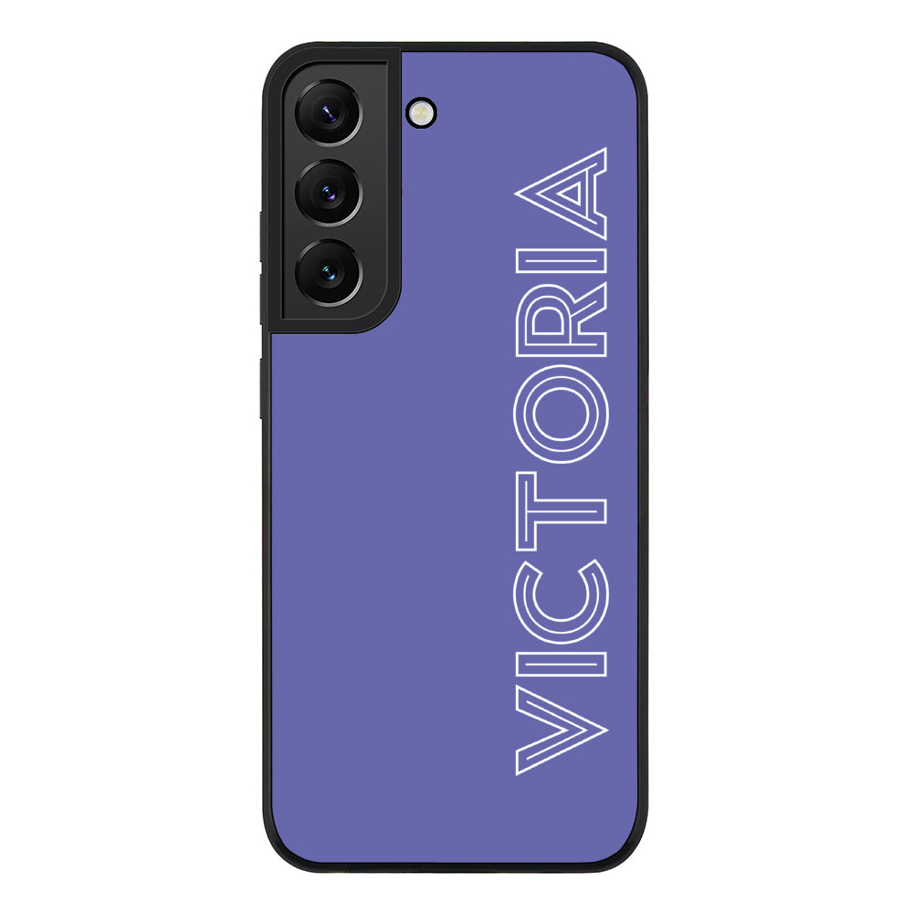 Samsung Galaxy S21 FE 5G / Rugged Black Personalized Name, Custom Phone Case - Samsung S Series - Stylizedd.com