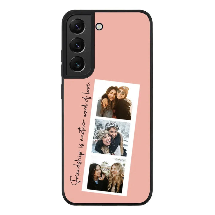 Samsung Galaxy S21 FE 5G / Rugged Black Phone Case Custom Photo Strip Polaroid Style, Phone Case - Samsung S Series - Stylizedd