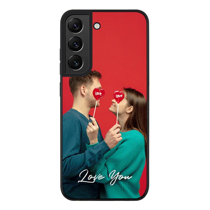 Samsung Galaxy S21 FE 5G / Rugged Black Custom Photo Valentine, Phone Case - Samsung S Series - Stylizedd.com