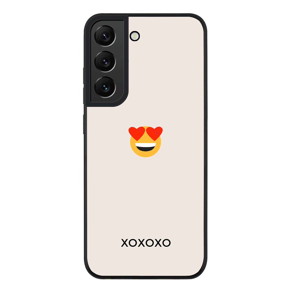 Samsung Galaxy S21 FE 5G / Rugged Black Custom Text Emojis Emoticons, Phone Case - Samsung S Series - Stylizedd.com