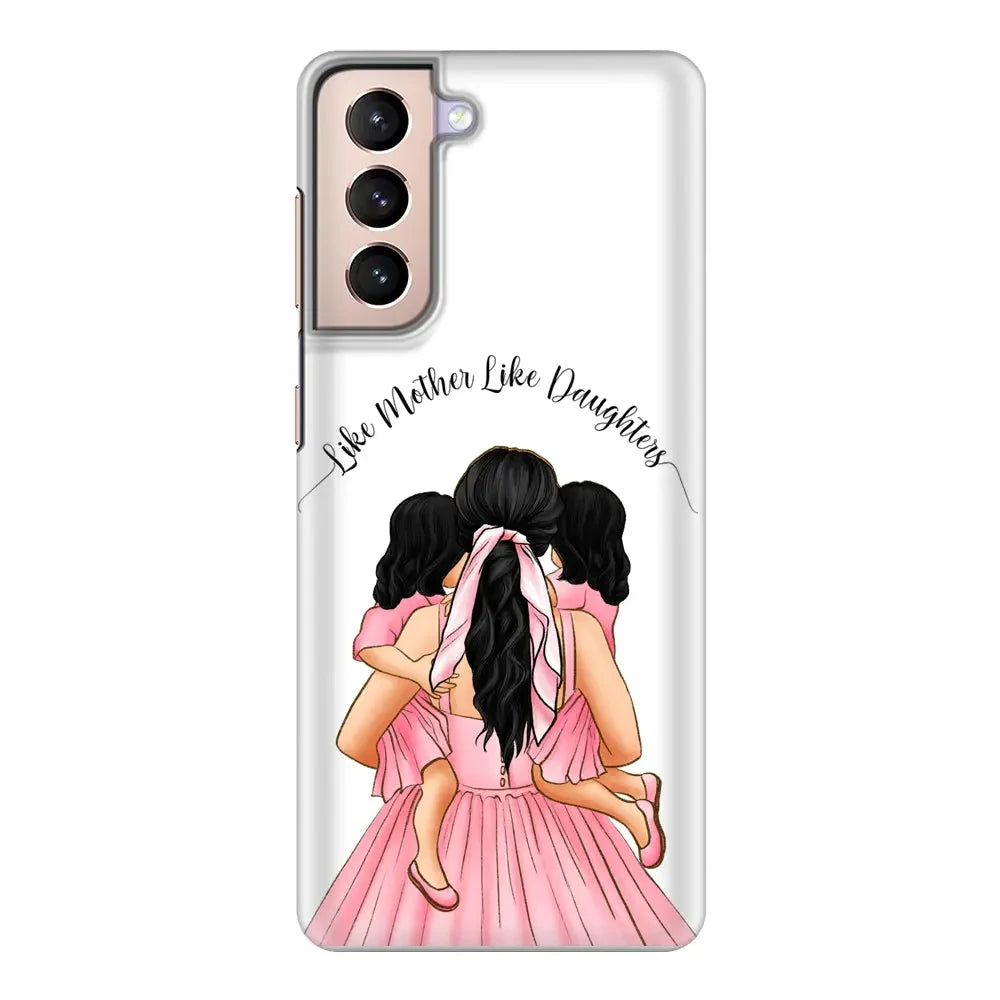 Samsung Galaxy S21 Plus / Snap Classic Mother 2 daughters Custom Clipart, Text Phone Case - Samsung S Series - Stylizedd.com