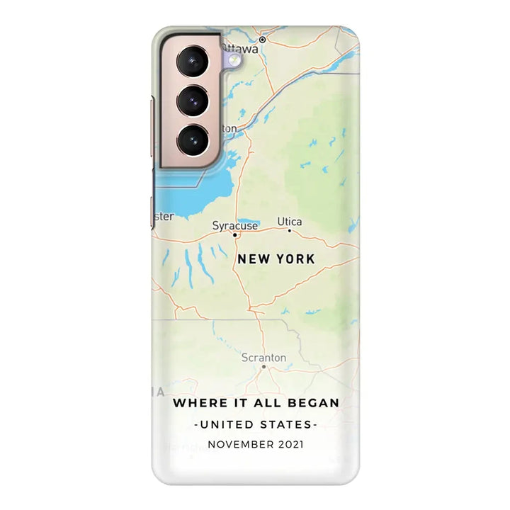 Samsung Galaxy S21 Plus / Snap Classic Personalized map, Phone Case - Samsung S Series - Stylizedd.com