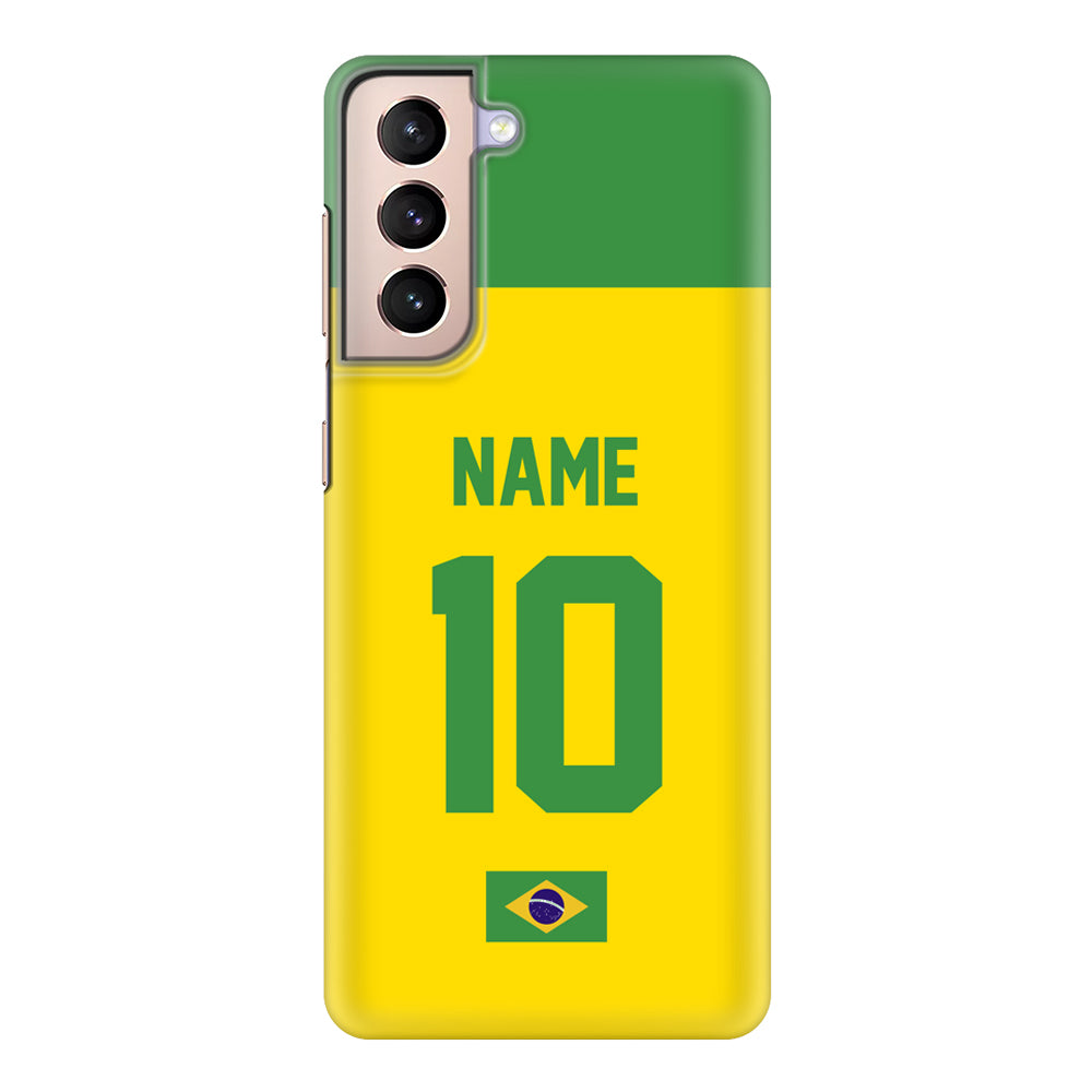 Samsung Galaxy S21 Plus / Snap Classic Personalized Football Jersey Phone Case Custom Name & Number - Samsung S Series - Stylizedd.com