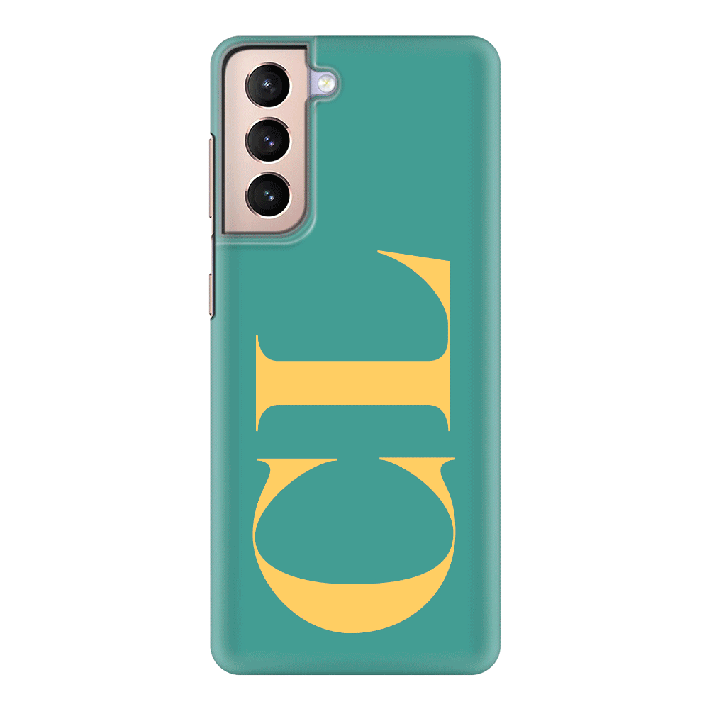 Samsung Galaxy S21 Plus / Snap Classic Personalized Monogram Large Initial 3D Shadow Text, Phone Case - Samsung S Series - Stylizedd.com