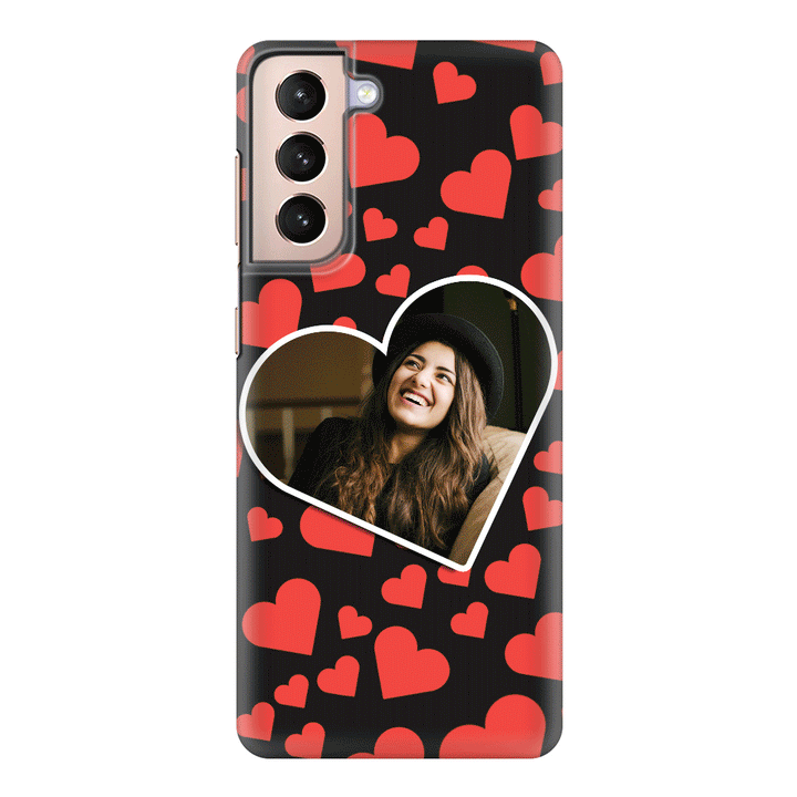 Samsung Galaxy S21 Plus / Snap Classic Custom Photo Heart shaped, Phone Case - Samsung S Series - Samsung S Series - Stylizedd.com