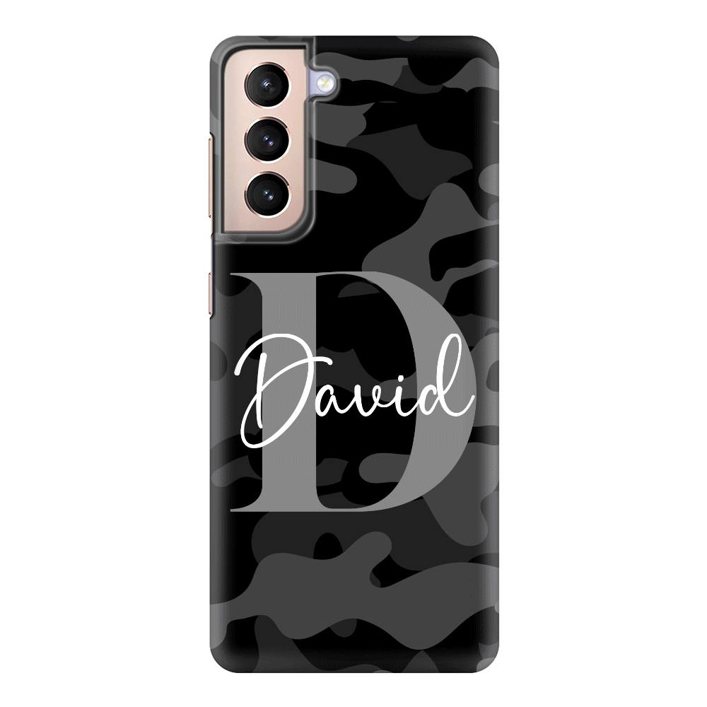 Samsung Galaxy S21 Plus / Snap Classic Personalized Name Camouflage Military Camo Phone Case - Samsung S Series - Stylizedd.com