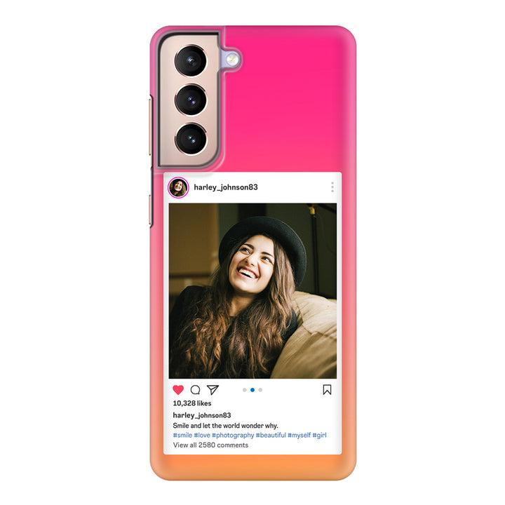 Samsung Galaxy S21 Plus / Snap Classic Custom Photo Instagram Post Template, Phone Case - Samsung S Series - Stylizedd.com