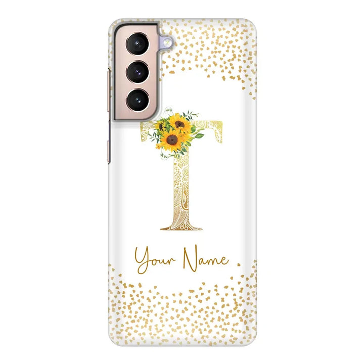 Samsung Galaxy S21 Plus / Snap Classic Floral Mandala Initial Phone Case - Samsung S Series - Stylizedd.com