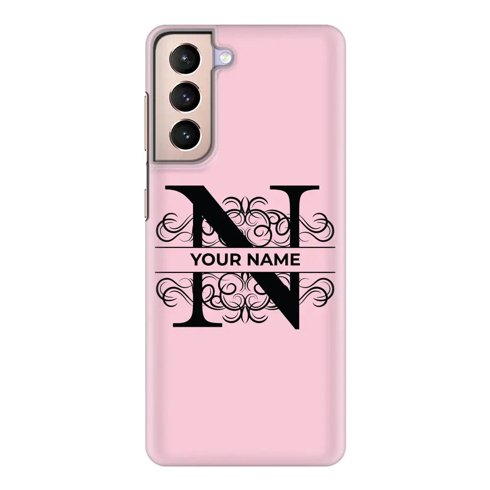 Samsung Galaxy S21 Plus / Snap Classic Phone Case Split Floral Initial Phone Case - Samsung S Series - Stylizedd