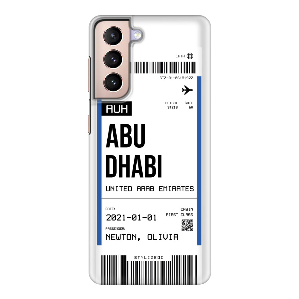 Samsung Galaxy S21 / Snap Classic Custom Flight Boarding Pass Ticket Phone Case - Samsung S Series - Stylizedd.com
