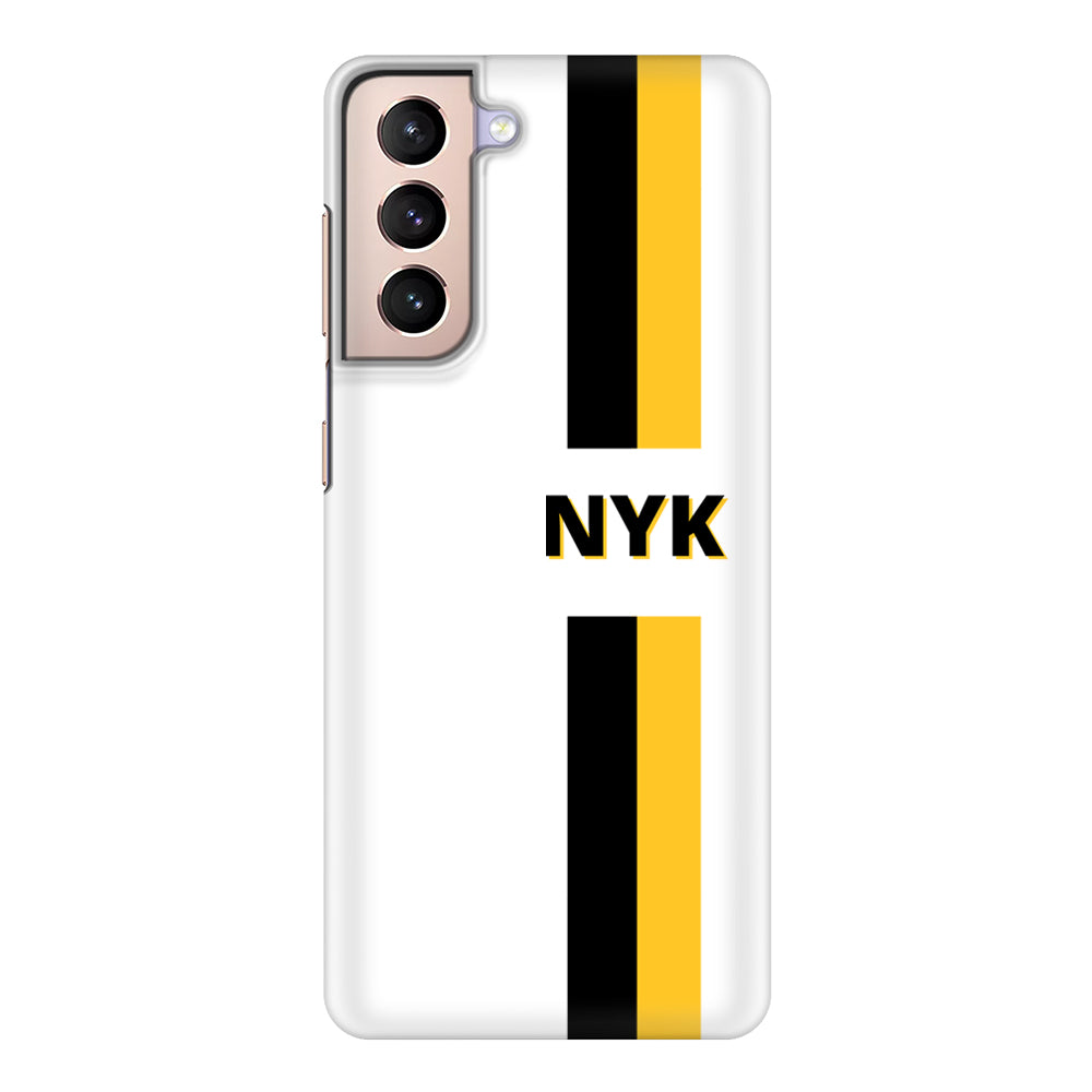 Samsung Galaxy S21 / Snap Classic Custom Striped Monogram Phone Case - Samsung S Series - Stylizedd.com