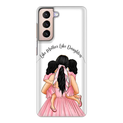 Samsung Galaxy S21 / Snap Classic Mother 2 daughters Custom Clipart, Text Phone Case - Samsung S Series - Stylizedd.com
