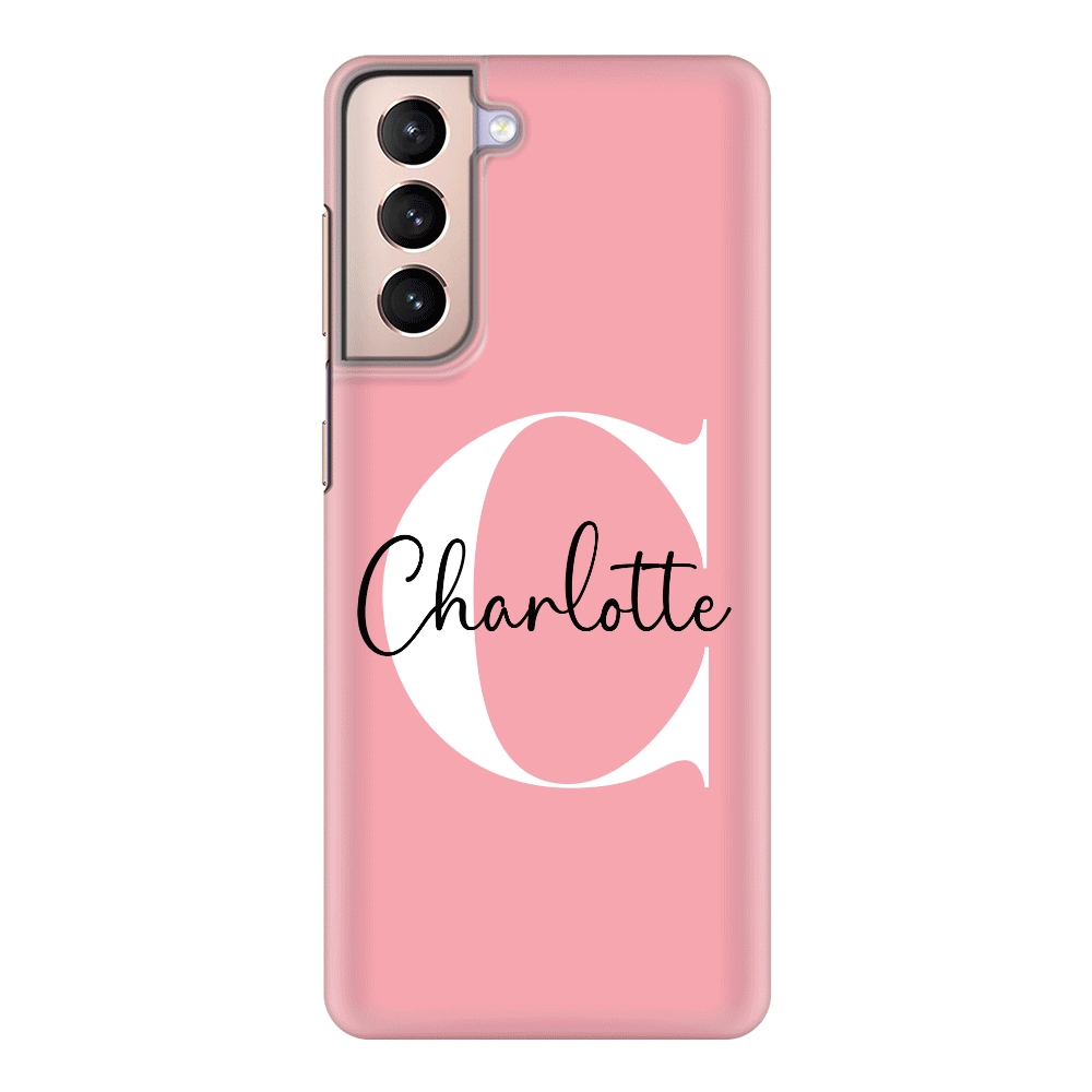 Samsung Galaxy S21 / Snap Classic Custom Monogram Large Initial Name & Letter, Phone Case - Samsung S Series - Stylizedd.com