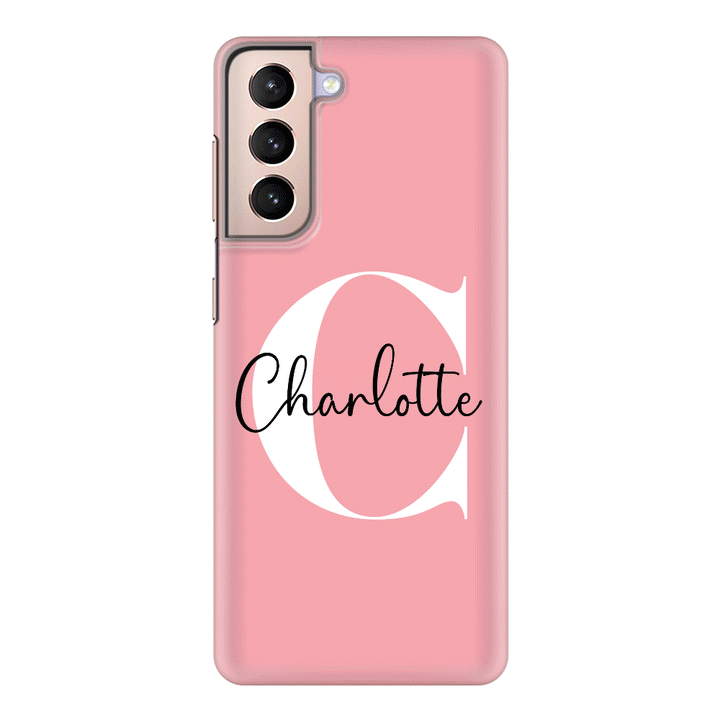 Samsung Galaxy S21 / Snap Classic Custom Monogram Large Initial Name & Letter, Phone Case - Samsung S Series - Stylizedd.com