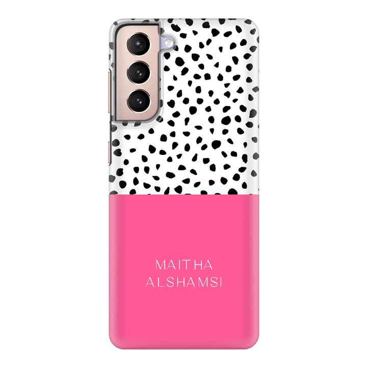 Samsung Galaxy S21 / Snap Classic Personalized Text Colorful Spotted Dotted, Phone Case - Samsung S Series - Stylizedd.com