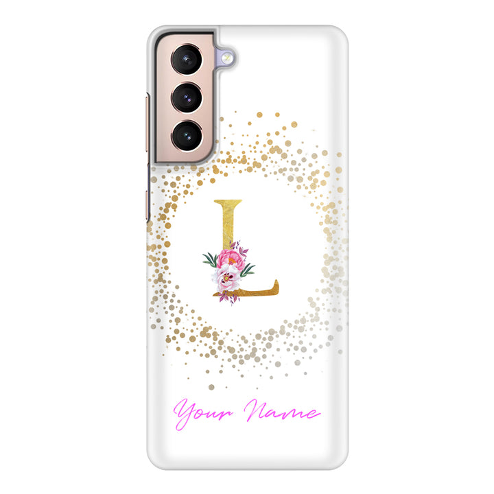 Samsung Galaxy S21 / Snap Classic Floral Initial Phone Case - Samsung S Series - Stylizedd.com
