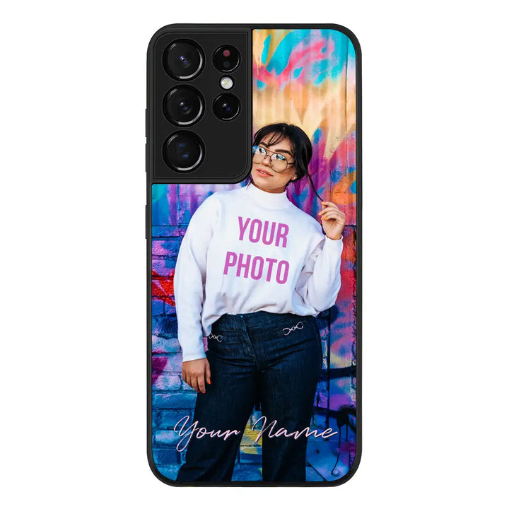 Samsung Galaxy S21 Ultra / Rugged Black Custom Photo, My Style Phone Case - Samsung S Series - Stylizedd.com