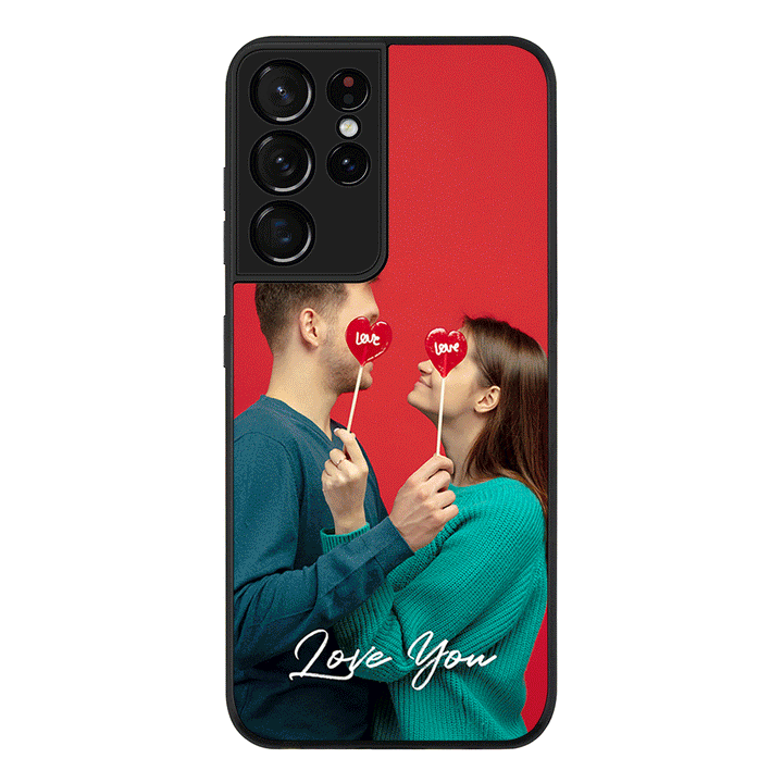 Samsung Galaxy S21 Ultra / Rugged Black Custom Photo Valentine, Phone Case - Samsung S Series - Stylizedd.com