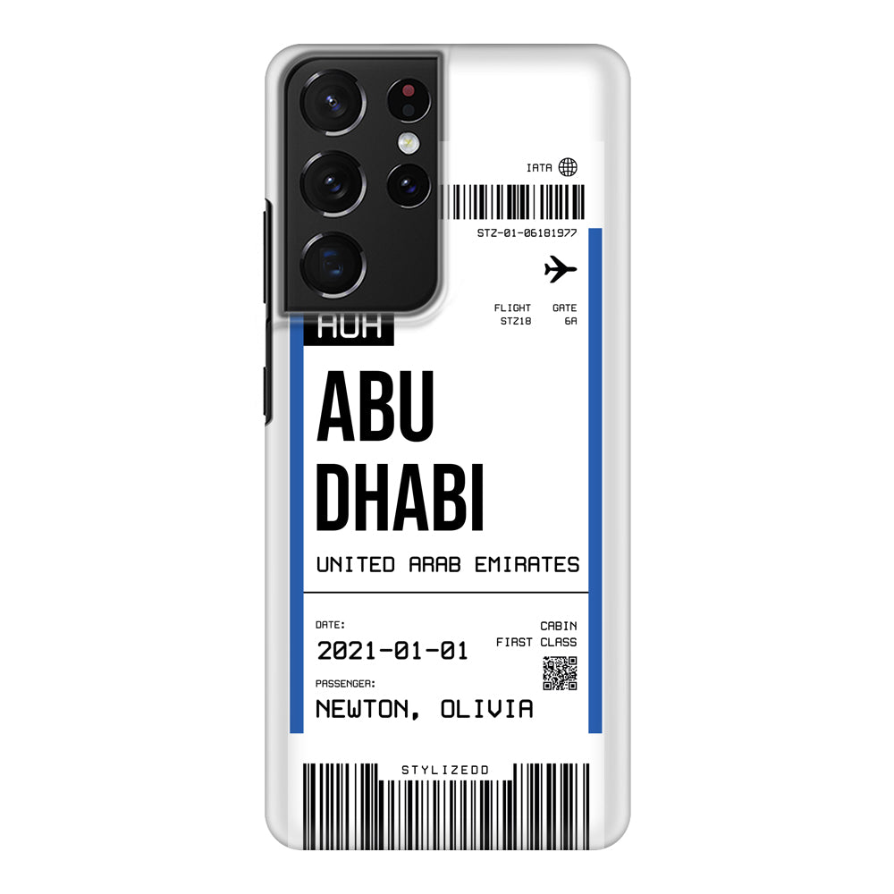 Samsung Galaxy S21 Ultra / Snap Classic Custom Flight Boarding Pass Ticket Phone Case - Samsung S Series - Stylizedd.com