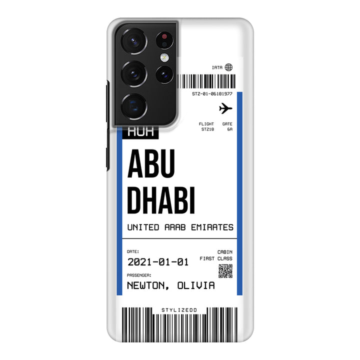 Samsung Galaxy S21 Ultra / Snap Classic Custom Flight Boarding Pass Ticket Phone Case - Samsung S Series - Stylizedd.com