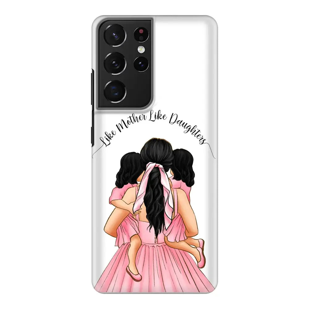 Samsung Galaxy S21 Ultra / Snap Classic Mother 2 daughters Custom Clipart, Text Phone Case - Samsung S Series - Stylizedd.com