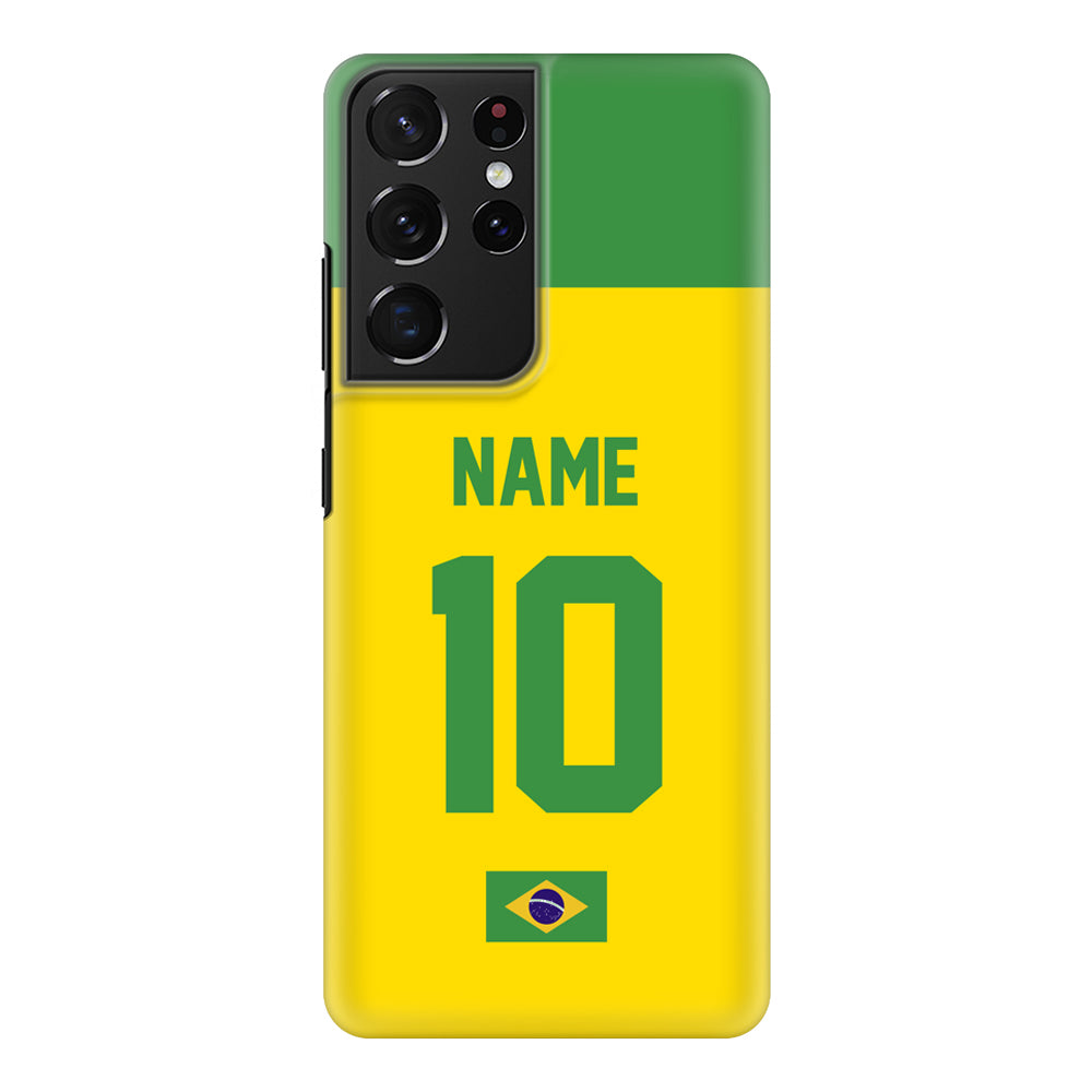 Samsung Galaxy S21 Ultra / Snap Classic Personalized Football Jersey Phone Case Custom Name & Number - Samsung S Series - Stylizedd.com