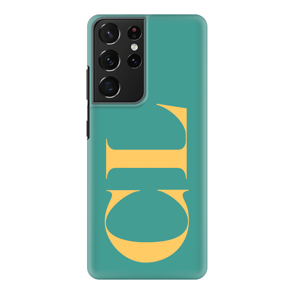 Samsung Galaxy S21 Ultra / Snap Classic Personalized Monogram Large Initial 3D Shadow Text, Phone Case - Samsung S Series - Stylizedd.com