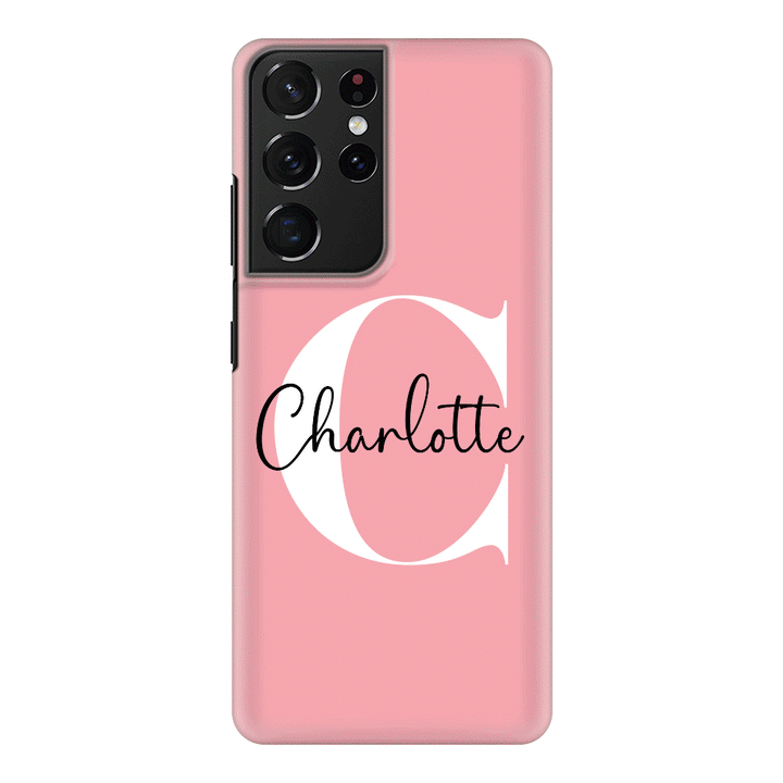 Samsung Galaxy S21 Ultra / Snap Classic Custom Monogram Large Initial Name & Letter, Phone Case - Samsung S Series - Stylizedd.com