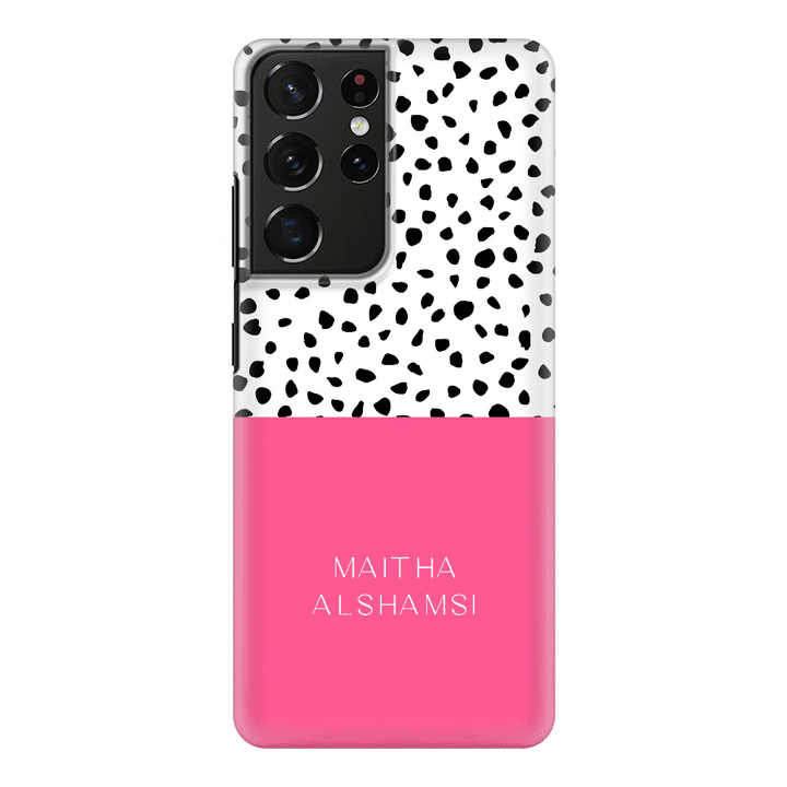Samsung Galaxy S21 Ultra / Snap Classic Personalized Text Colorful Spotted Dotted, Phone Case - Samsung S Series - Stylizedd.com